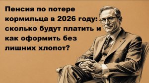 Пенсия по потере кормильца в 2026 году: размер и порядок назначения