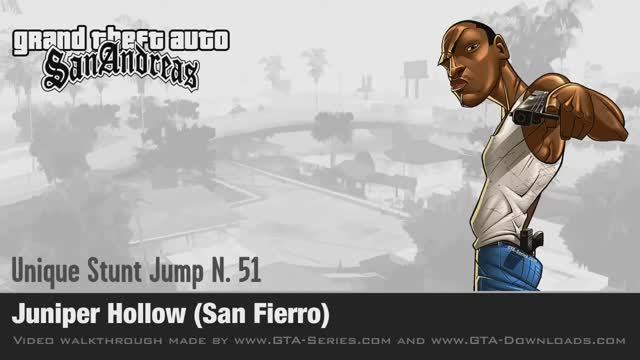 GTA San Andreas - Walkthrough - Unique Stunt Jump #51 - Juniper Hollow (San Fierro)