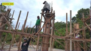 Филиппинка на русском. Заливаем колонны.