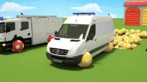 Детские песенки | Цветные машинки |