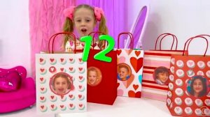 Настя дарит подарки своим друзьям на День святого Валентина [get.gt]