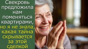 Свекровь предложила нам поменяться квартирами, но я не знала, какая тайна скрывается за этой сделкой