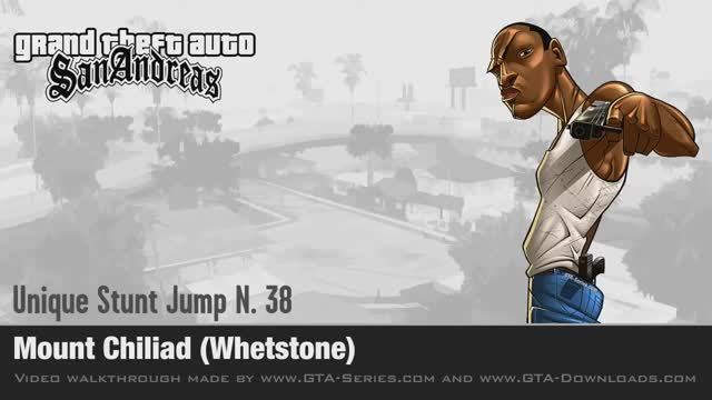 GTA San Andreas - Walkthrough - Unique Stunt Jump #38 - Mount Chiliad (Whetstone)