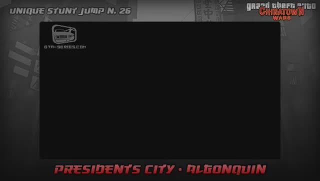 GTA Chinatown Wars - Walkthrough - Unique Stunt Jump #26 - Presidents City (Algonquin)