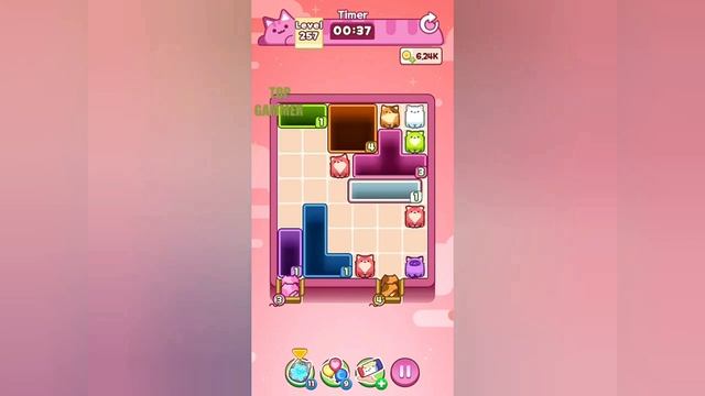 Как пройти Уровень 257 в Drop the Cat! (Решение)