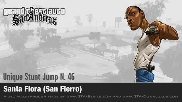 GTA San Andreas - Walkthrough - Unique Stunt Jump #46 - Santa Flora (San Fierro)