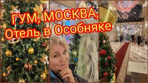 Заселились в гостиницу в центре Москвы. Новогодний ГУМ. Концерт в Кремле