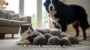 Котята и щенята 🐈🐶 Кошки и собаки 🤗 Милое видео про животных (8)