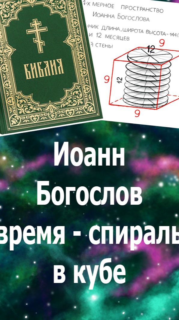 Тайна Библии: Иоанн Богослов - время как спираль в кубе. 369 #эзотерика#жизнь#мудрость#