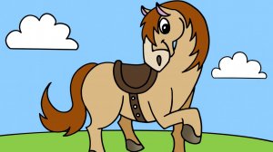 Как нарисовать красивую Лошадь в стиле каваий