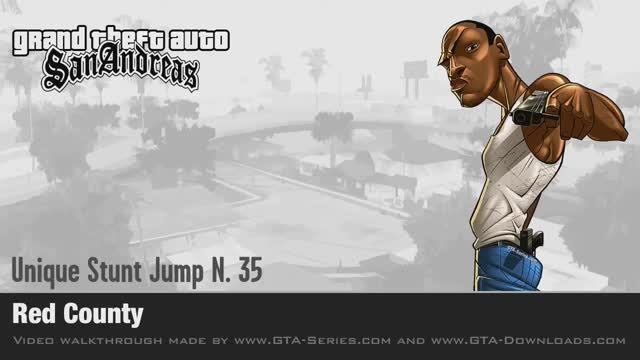 GTA San Andreas - Walkthrough - Unique Stunt Jump #35 - Red County