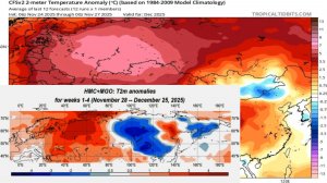 Декабрь 2025 года на ЕТР ожидается аномально-теплый