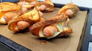 Рецепт простого завтрака. Ленивые хот-доги. #рецепт