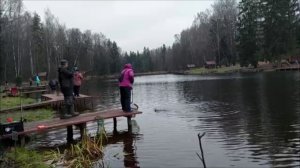 Поимки форели как на закидушки, так и на спиннинг. Клёвое место, Лосиный остров, верхний водоём.