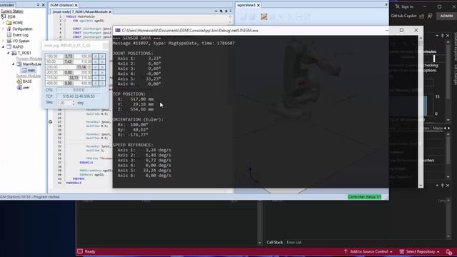 ABB EGM data reading. C# Console / RW6.10