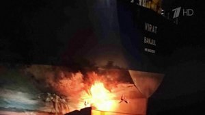 У берегов Турции опять подвергся атаке беспилотников танкер Virat.