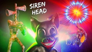 📢 СИРЕНОГОЛОВЫЙ 📢 - против КАРТУН КЭТА. SIREN HEAD vs CARTOON CAT.