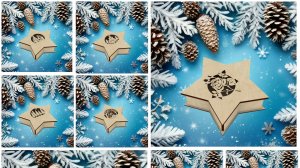 Новогодняя шкатулка для подарков | Макеты для резки