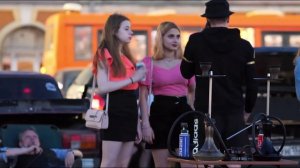 Ночная Москва 💋 Красивые и стильные русские девушки на улицах города