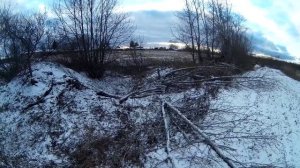 Погрел трактор дизельной печкой, потаскал кусты.