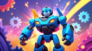 Синий робот спас день! Невероятная игрушка