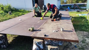 Как мы строили плот, для сплавов.