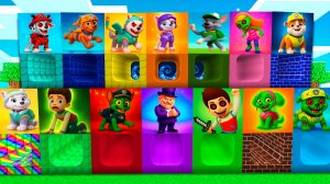 ВЫБЕРИ РАДУЖНЫЙ ТОННЕЛЬ ЩЕНЯЧИЙ ПАТРУЛЬ СКАЙ ЕХЕ РАЙДЕР в МАЙНКРАФТ PAW PATROL МУЛЬТИК