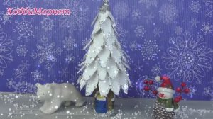 Сделаем ёлочку из бросового материала. ХоббиМаркет
