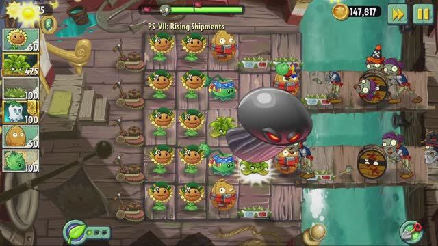 😱100 дней в Пиратских Морях в Plants VS Zombies 2!