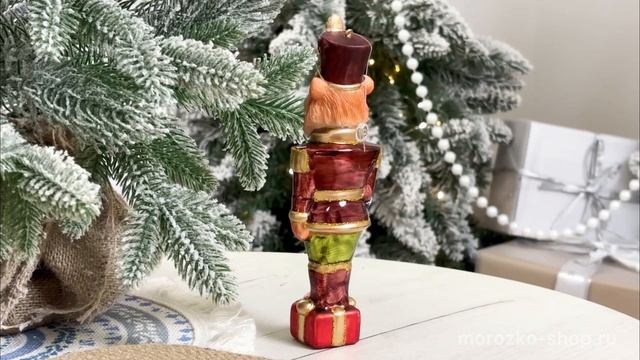 Ёлочная игрушка МЕДВЕДЬ-ГВАРДЕЕЦ, стекло, 18 см, 1001241