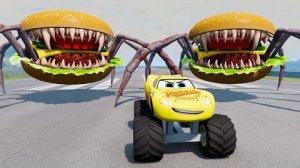 Эпический побег из Зомби Молния Маккуин Пожиратель, Пожиратель бургеров _BeamNG.Drive