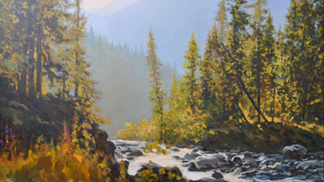 Лесная речка. И. Коленчук