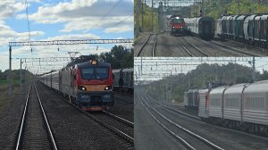 8 поездов за 40 минут стоянки на обгоне | воронежский ход | Перевальская