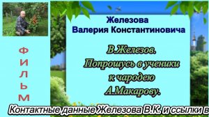 В.Железов. попрошусь в ученики к чародею А.Макарову.