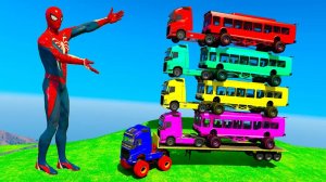 ГОНОЧНАЯ ТРАССА С ПРЕПЯТСТВИЯМИ ДЛЯ СУПЕРГЕРОЕВ 🚙 ЧЕЛОВЕК ПАУК ПРОТИВ БЭТМЕНА И ХАЛКА №40