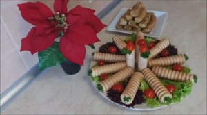 БЫСТРЫЕ и СЫТНЫЕ ЗАКУСКИ в ВАФЕЛЬНЫХ ТРУБОЧКАХ.Что приготовить на Новый Год