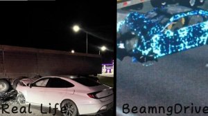 Аварии на реальных событиях в игре BeamngDrive #5