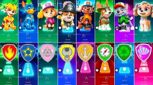 Мультики для Детей Щенячий Патруль Tiles Hop - МАРШАЛЛ, ГОНЩИК, СКАЙ, КРЕПЫШ, ЗУМА, ТРАКЕР