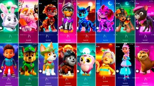 Мультики для Детей Щенячий Патруль Tiles Hop - ЭВЕРЕСТ, КРЕПЫШ, МАРШАЛЛ, ГОНЩИК, СКАЙ, ЗУМА