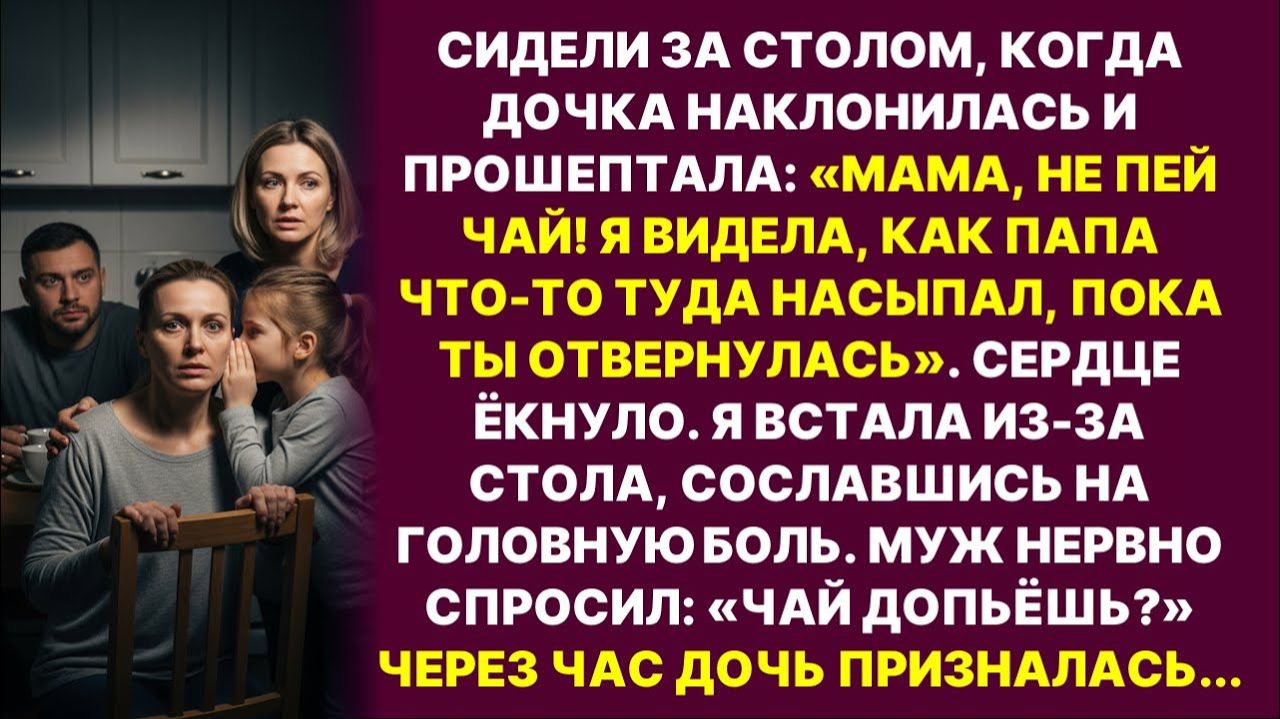 Дочь шепнула «Папа что-то подсыпал тебе в чай»| История из жизни | Слушать Истории | Аудио рассказ