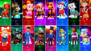 Мультики для Детей Щенячий Патруль Tiles Hop - ЗУМА, ТРАКЕР, СКАЙ, КРЕПЫШ, ГОНЩИК, МАРШАЛЛ