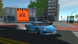 Синий-синий Ламборгини! 😎😎😎