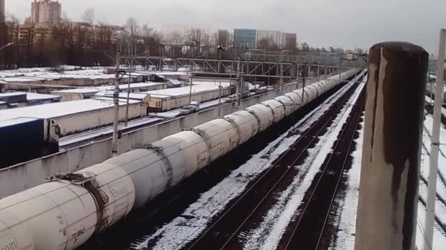 Виды с трамвайного моста на железную дорогу смотреть онлайн