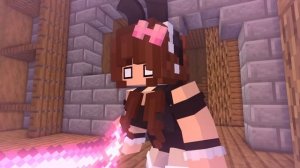 Подруга стала зайчиком в Майнкрафте, мультфильм