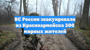 ВС России эвакуировали из Красноармейска 300 мирных жителей