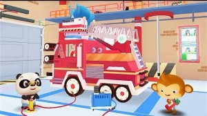 Малышка Панда /пожарная машина/мультик для детей/Развевающий