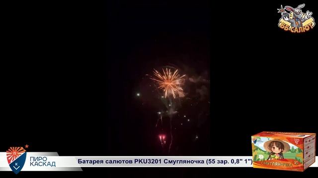 Фейерверк PKU3201 Смугляночка (0,8", 1" х 55)