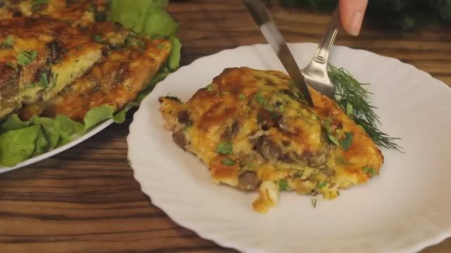 Горбуша под сырной шапочкой. Нежная рыбка с сыром и грибами в духовке. Блюда из рыбы. смотреть онлайн