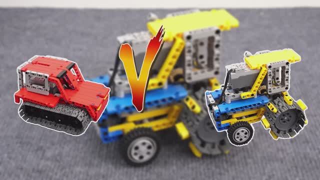 Сумасшедшие машинки LEGO Technic сражаются в грязи смотреть онлайн