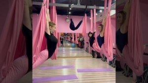 Элемент на гамаке. Спуск в широкое полотно.